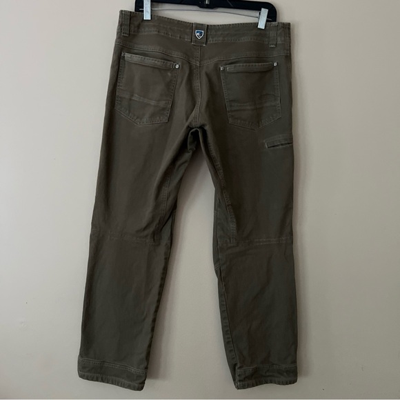 Kuhl Rydr Ryder Pants Mens 34x30 green Vintage Patina Dye Active - Picture 8 of 10